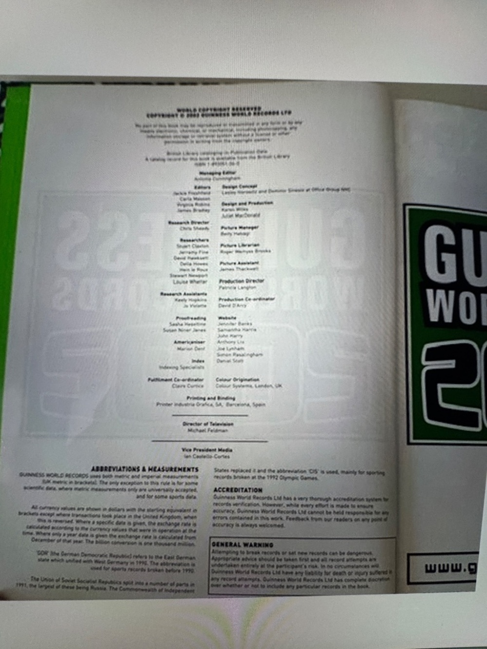 Guinness World Records 2002 - Picture 3 of 10